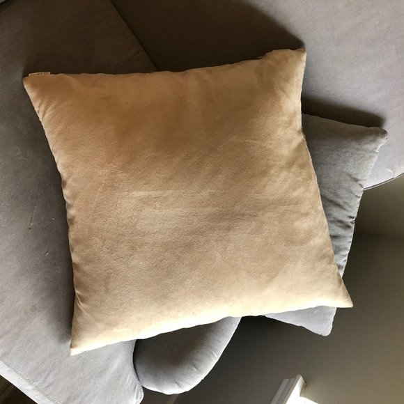 Mattuck Embroidered Throw Pillow Linen Suede - Picture 10 of 12